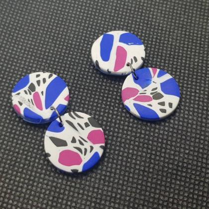 Funky Pattern 80s Statement Arch Polymerclay..